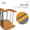 Viva Comfort Hardwood Physical Therapy Up and Down Non-slip Staircase with Safety Handles for Leg Rehab ADI906-01-MK - alternate 5